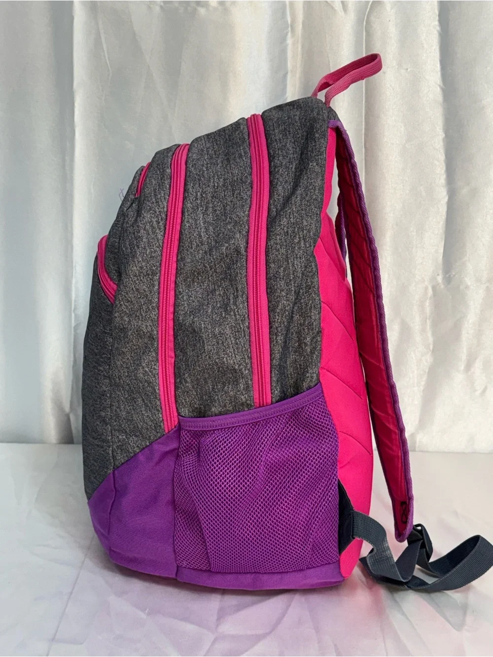 Adidas Foundation Multi-Compartment Backpack Purple Pink Gray